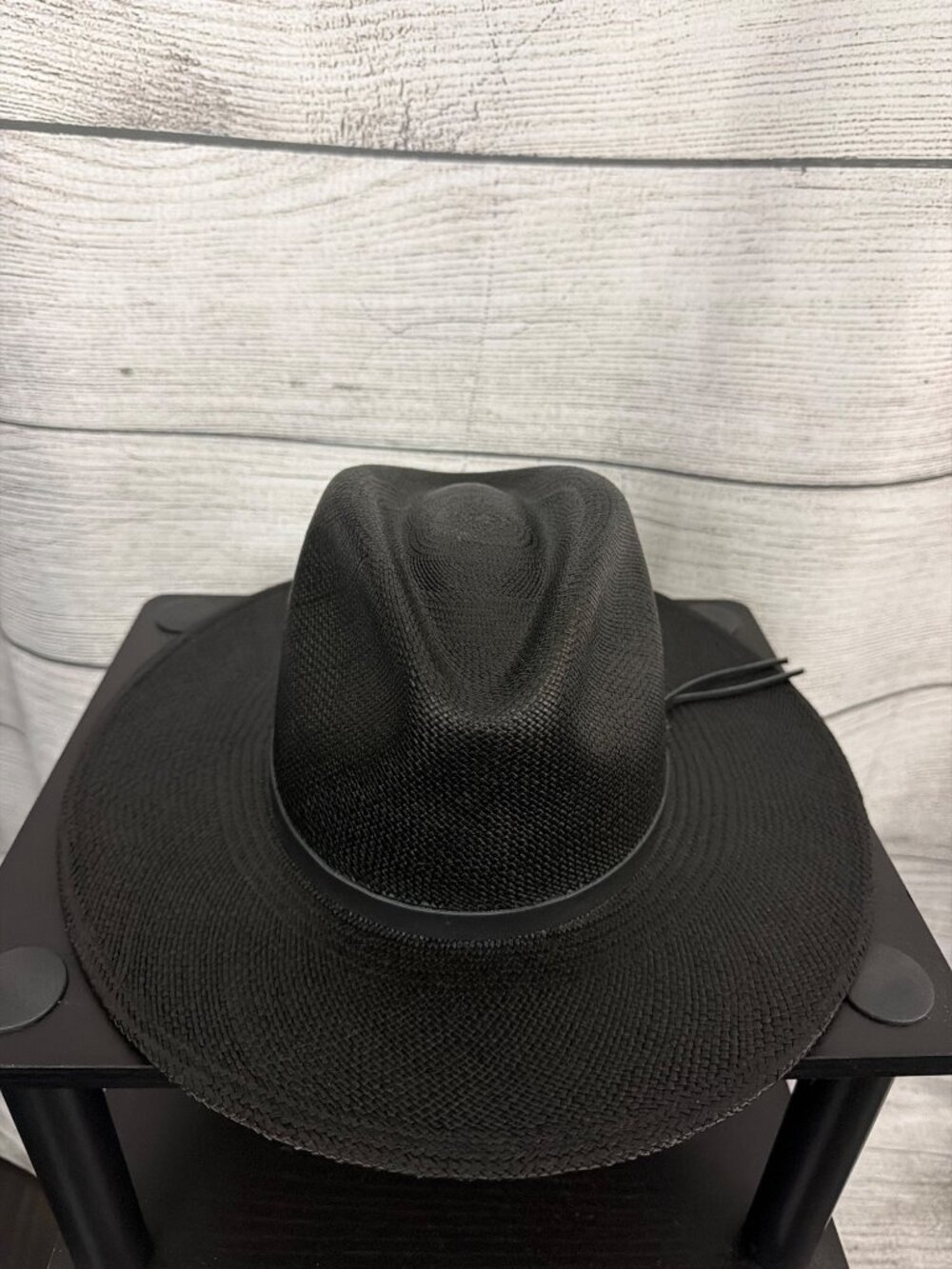 NWT Goorin Bros. Welfleet Black Panama Hat Size Medium 57CM